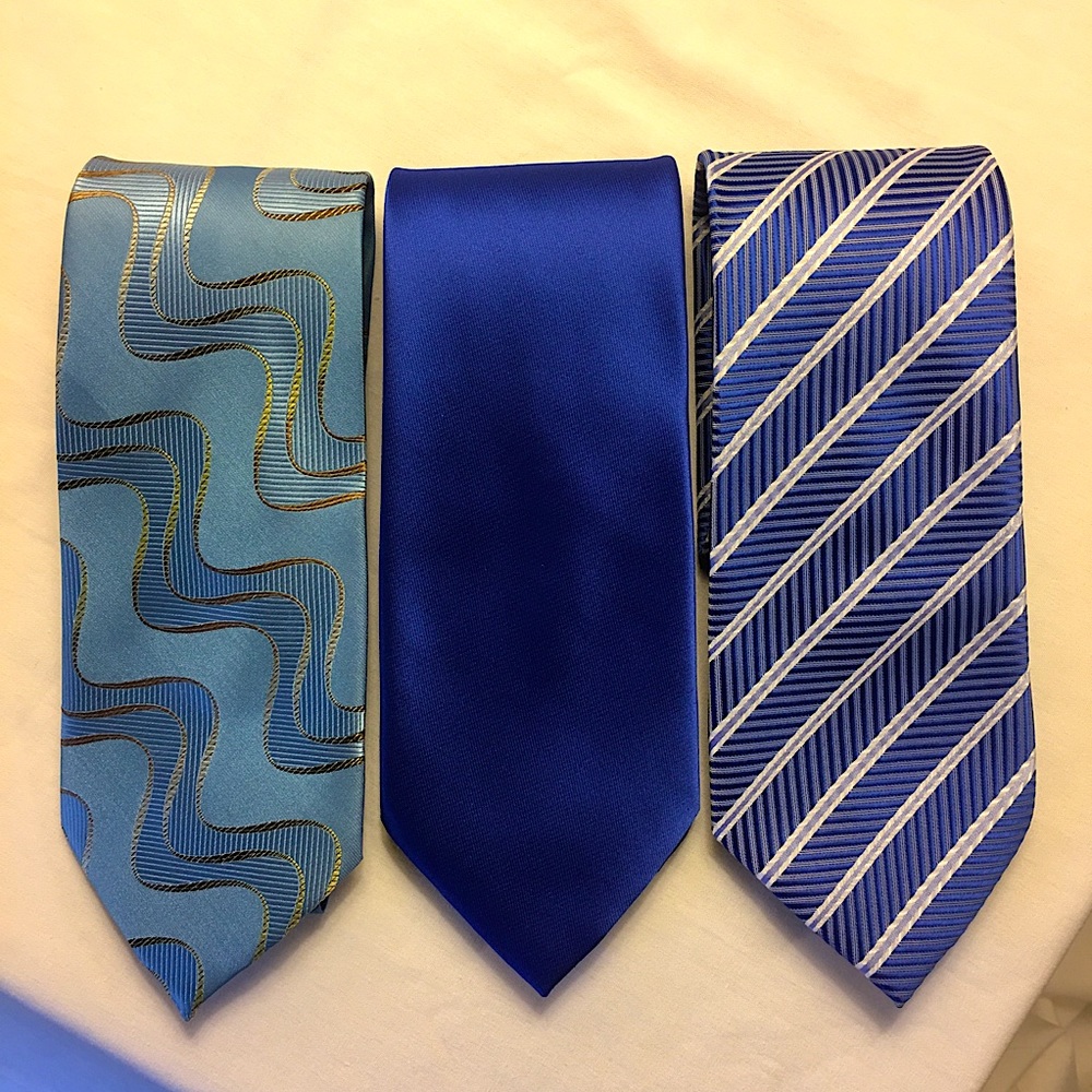 Kailong Hand Made 100% Silk Ties- 3 Bundle